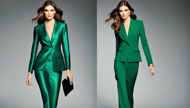 what color suit goes with emerald green dress